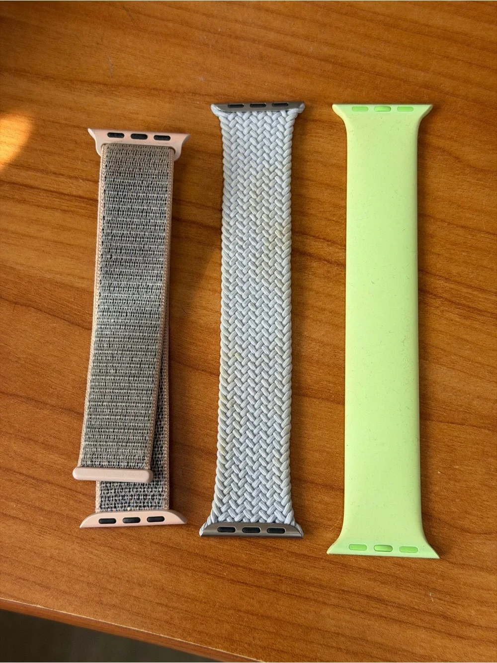 Authentic Apple Watch Bands lavender, pink sands, green- 3 pack